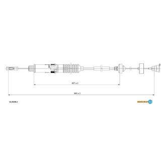 Трос зчеплення Adriauto 1101401