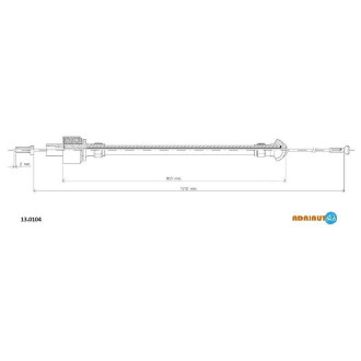 Трос зчеплення Adriauto 130104