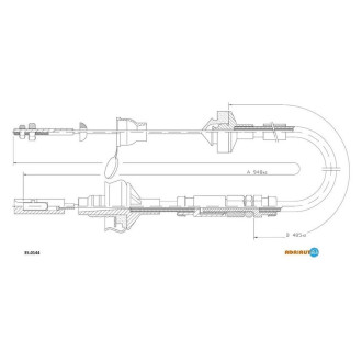 Трос зчеплення Adriauto 350144