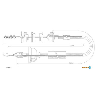 Трос зчеплення Adriauto 350121