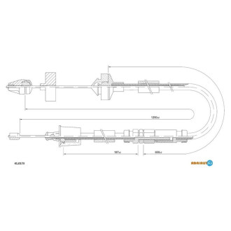 Трос зчеплення Adriauto 410173