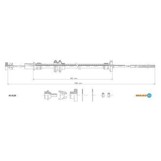 Трос зчеплення Adriauto 450128