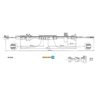 Трос зчеплення Adriauto 450136