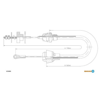 Трос зчеплення Adriauto 470101