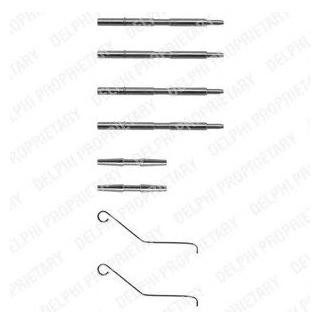 Ремкомплект гальмівних колодок Delphi LX0068