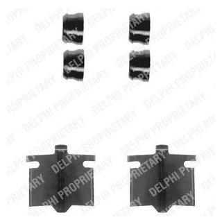 Ремкомплект гальмівних колодок Delphi LX0082