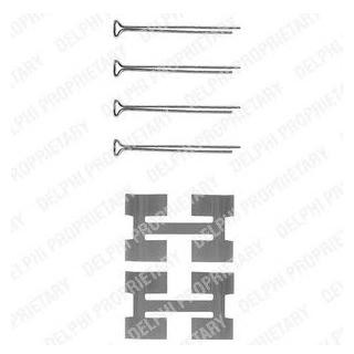 Ремкомплект гальмівних колодок Delphi LX0033