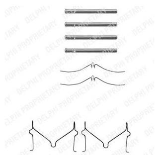Ремкомплект гальмівних колодок Delphi LX0143