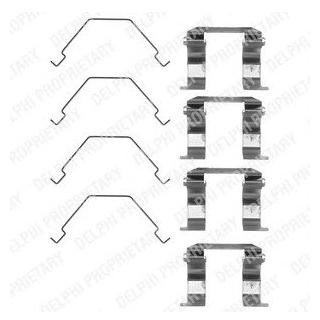 Ремкомплект гальмівних колодок Delphi LX0159