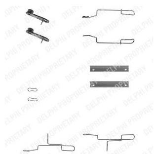 Ремкомплект гальмівних колодок Delphi LX0168