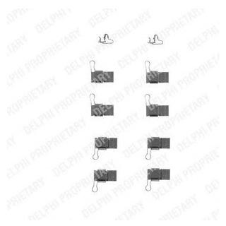 Ремкомплект гальмівних колодок Delphi LX0244