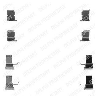 Ремкомплект гальмівних колодок Delphi LX0259