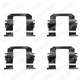 Ремкомплект гальмівних колодок Delphi LX0284