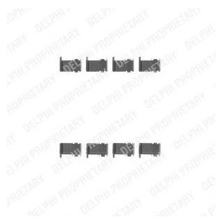 Ремкомплект гальмівних колодок Delphi LX0226