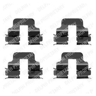 Ремкомплект гальмівних колодок Delphi LX0344