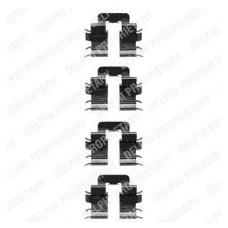 Ремкомплект гальмівних колодок Delphi LX0345