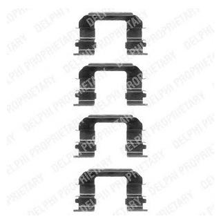 Ремкомплект гальмівних колодок Delphi LX0349