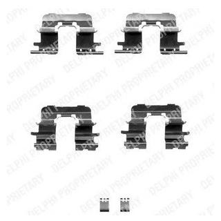 Ремкомплект гальмівних колодок Delphi LX0350