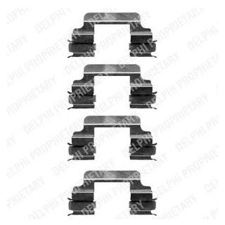 Ремкомплект гальмівних колодок Delphi LX0363