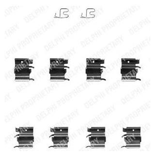 Ремкомплект гальмівних колодок Delphi LX0366