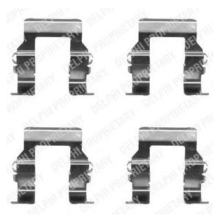 Ремкомплект гальмівних колодок Delphi LX0367