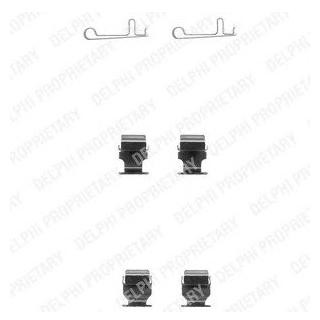 Ремкомплект гальмівних колодок Delphi LX0378