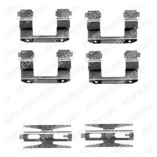 Ремкомплект гальмівних колодок Delphi LX0387