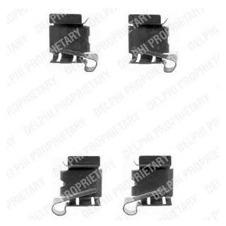 Ремкомплект гальмівних колодок Delphi LX0390