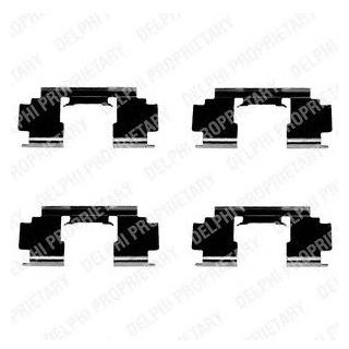 Ремкомплект гальмівних колодок Delphi LX0301