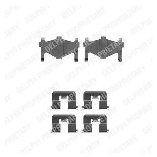 Ремкомплект гальмівних колодок Delphi LX0304