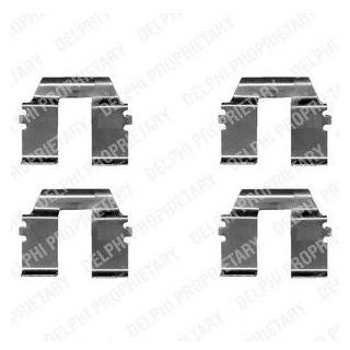 Ремкомплект гальмівних колодок Delphi LX0325