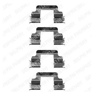 Ремкомплект гальмівних колодок Delphi LX0334