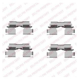 Ремкомплект гальмівних колодок Delphi LX0451