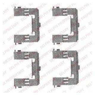 Ремкомплект гальмівних колодок Delphi LX0452