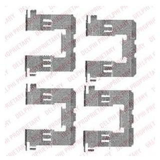 Ремкомплект гальмівних колодок Delphi LX0453