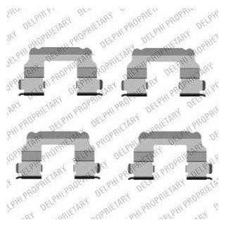 Ремкомплект гальмівних колодок Delphi LX0456