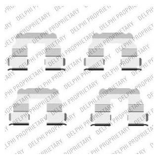 Ремкомплект гальмівних колодок Delphi LX0457