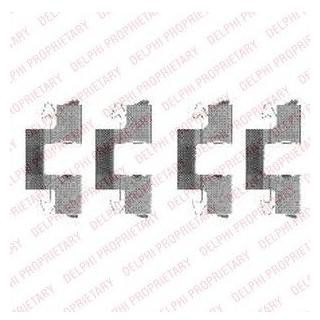 Ремкомплект гальмівних колодок Delphi LX0474