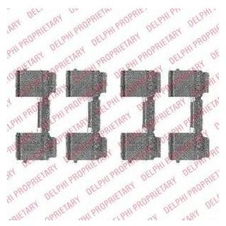 Ремкомплект гальмівних колодок Delphi LX0477