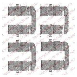 Ремкомплект гальмівних колодок Delphi LX0482