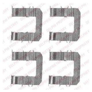 Ремкомплект гальмівних колодок Delphi LX0483