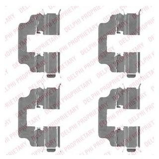 Ремкомплект гальмівних колодок Delphi LX0493