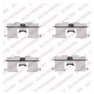 Ремкомплект гальмівних колодок Delphi LX0407
