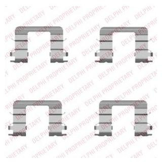 Ремкомплект гальмівних колодок Delphi LX0416