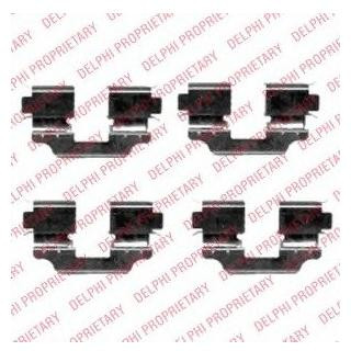 Ремкомплект гальмівних колодок Delphi LX0424