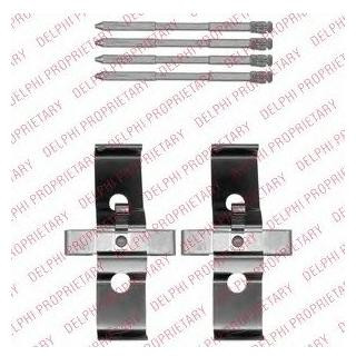 Ремкомплект гальмівних колодок Delphi LX0548