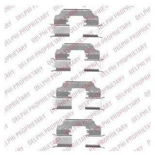 Ремкомплект гальмівних колодок Delphi LX0549