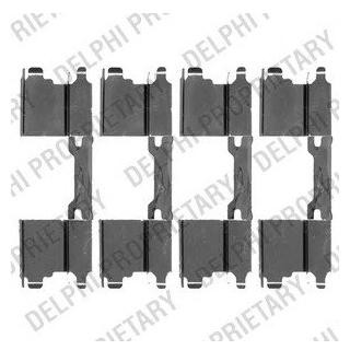 Ремкомплект гальмівних колодок Delphi LX0502