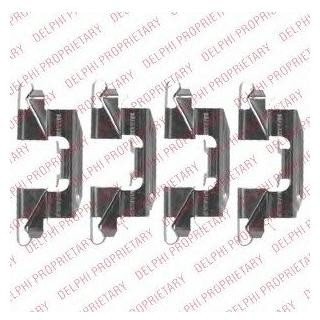 Ремкомплект гальмівних колодок Delphi LX0523