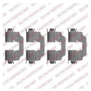 Ремкомплект гальмівних колодок Delphi LX0537